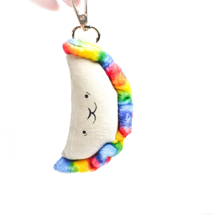 Brelok pieróg pierogi tęczowy