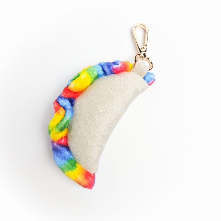 Brelok pieróg pierogi tęczowy