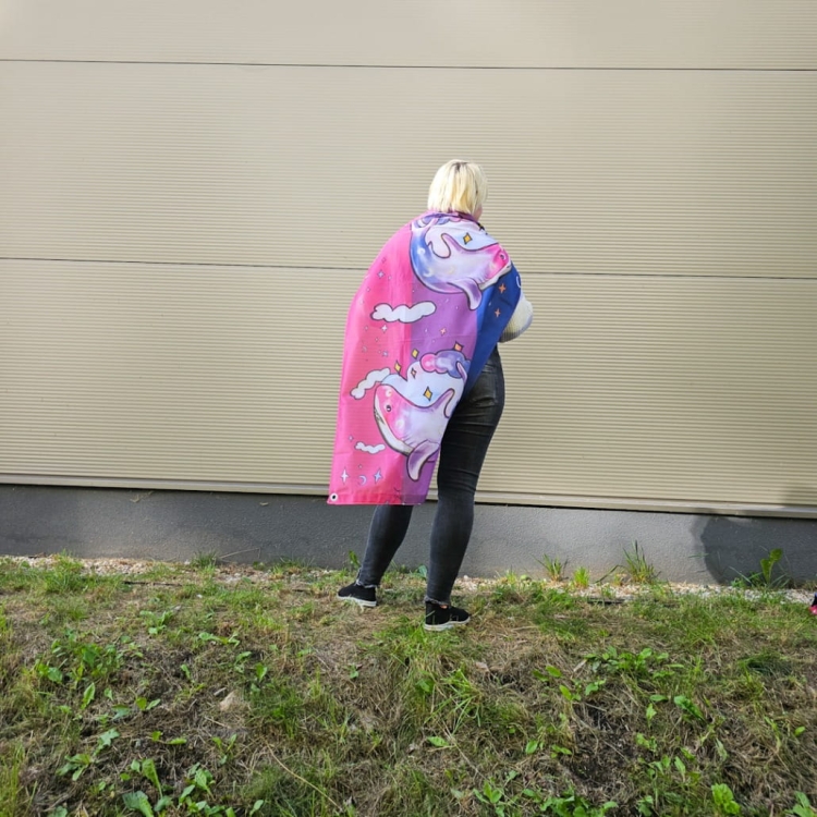 bisexual flag with sharks